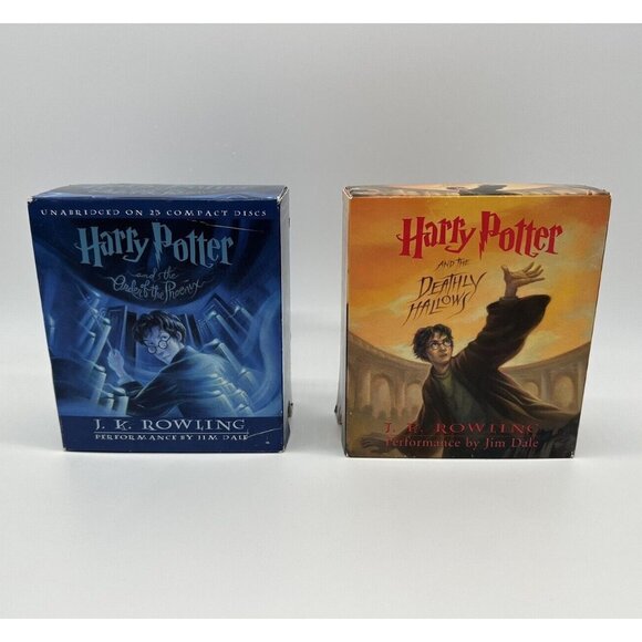 Harry Potter Audio Book Sets CD JK Rowling Deathly Hallows Order Of The Phoenix